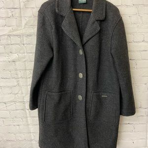 Vintage Geiger Austria Black wool coat jacket